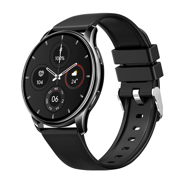 Смарт-часы BQ Watch 1.4 black+black wristband от компании F-MART - фото 1