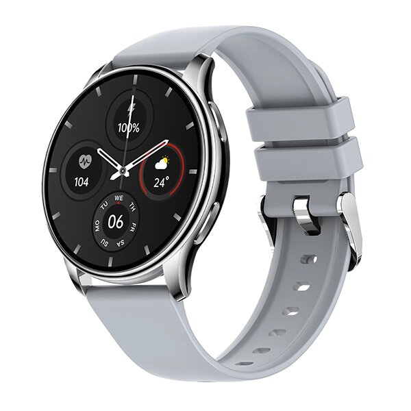 Смарт-часы BQ Watch 1.4 silver+silver gray wristband от компании F-MART - фото 1
