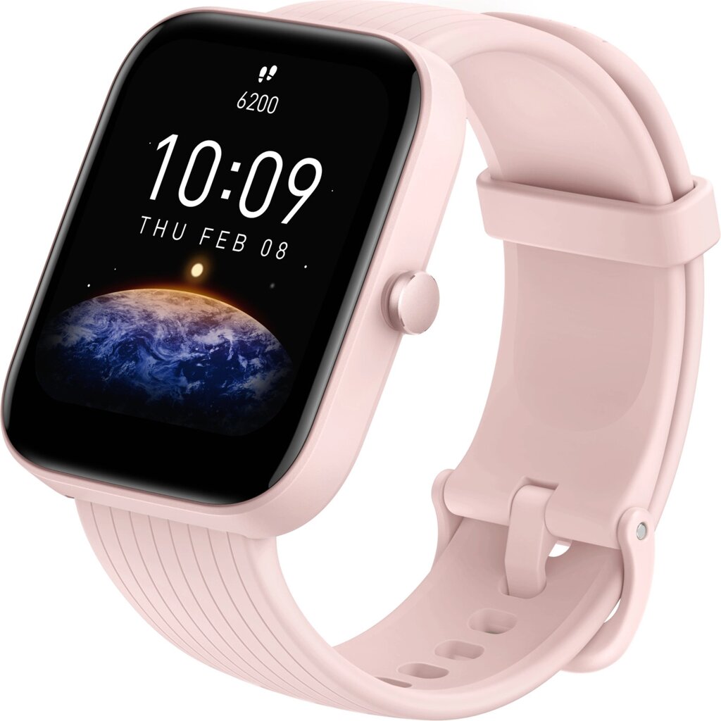 Смарт-часы Xiaomi Amazfit BIP 3 Pro (A2171) Pink от компании F-MART - фото 1