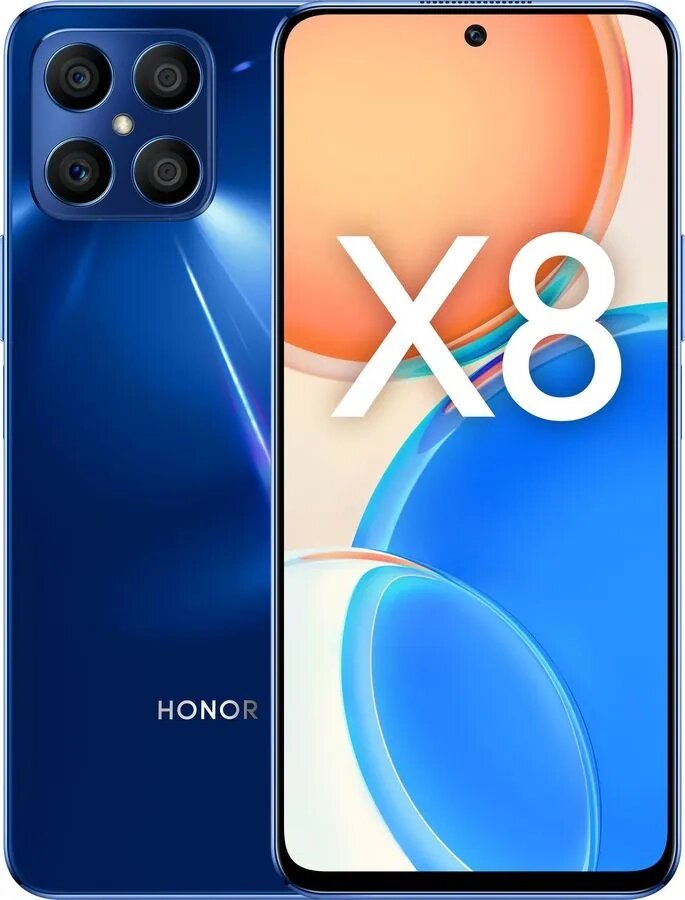 Смартфон Honor X8 6/128Gb Ocean blue TFY-LX1 (5109ACYT) от компании F-MART - фото 1