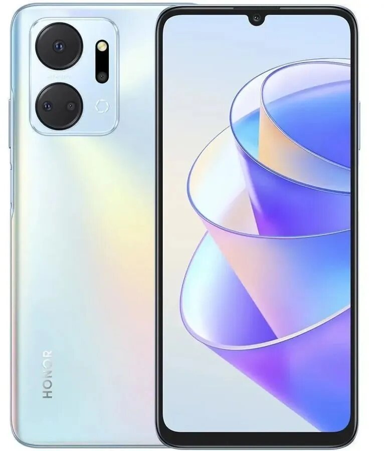 Смартфон Huawei Honor X7a 4/128Gb Titanium Silver от компании F-MART - фото 1