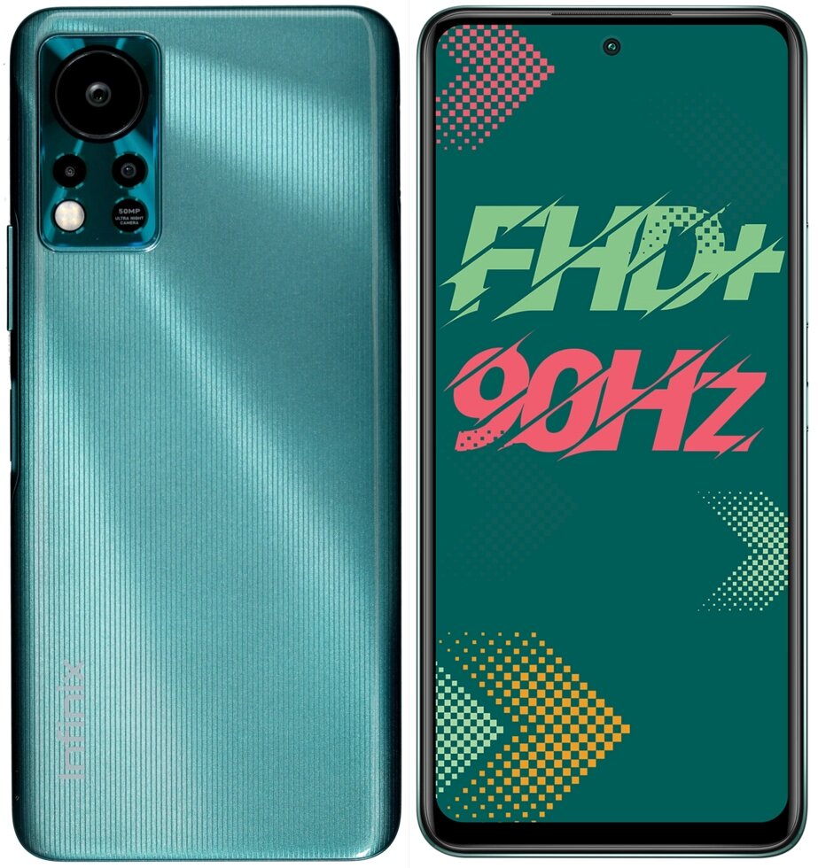 Смартфон Infinix HOT 11S 4/64GB NFC (X6812B) Green Wave от компании F-MART - фото 1