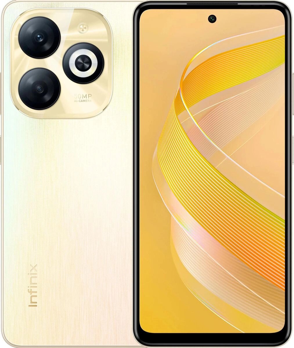 Смартфон Infinix Smart 8 Pro 8/128GB Shiny Gold (X6525B) от компании F-MART - фото 1