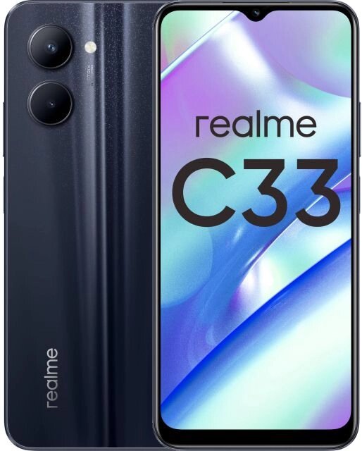 Смартфон Realme C33 4/128GB Black (RMX3624) от компании F-MART - фото 1