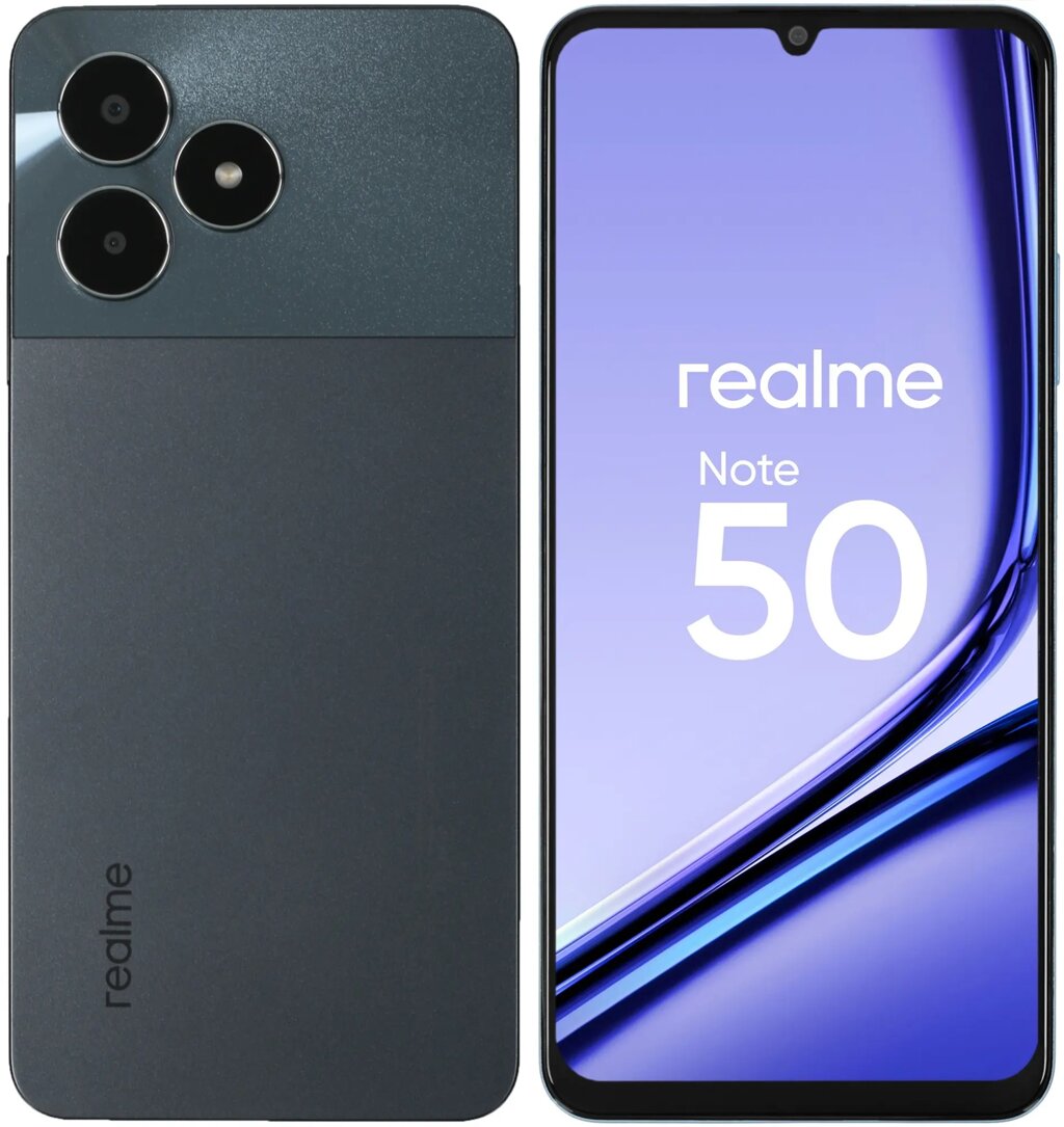 Смартфон RealMe Note 50 3/64GB Black (RMX3834) от компании F-MART - фото 1