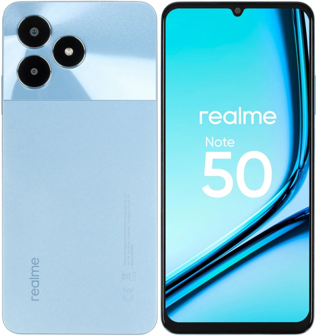 Смартфон RealMe Note 50 3/64GB Blue (RMX3834) от компании F-MART - фото 1