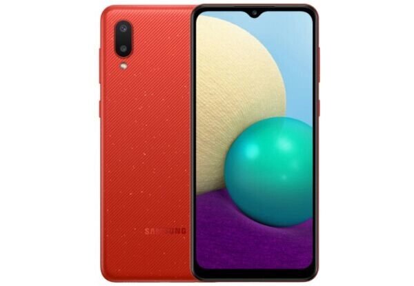Смартфон Samsung Galaxy A02 2/32GB Red от компании F-MART - фото 1