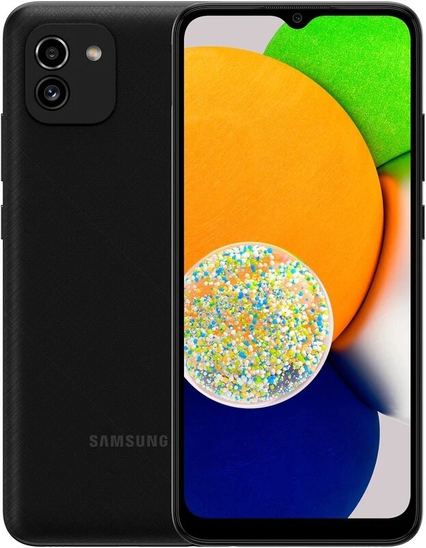 Смартфон Samsung Galaxy A03 4/64GB Black (SM-A035F/DS) от компании F-MART - фото 1