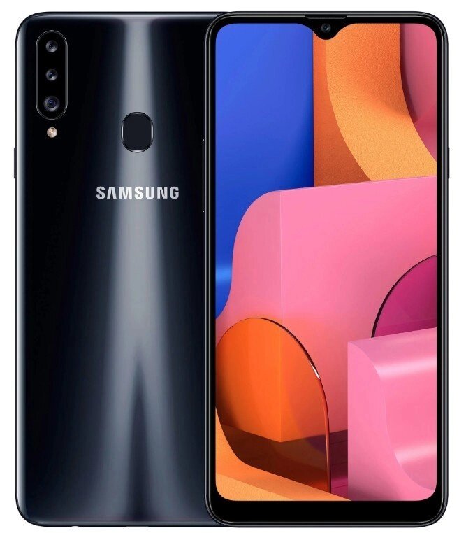 Смартфон Samsung Galaxy A20s (2020) 3/32GB Black ((SM-A207FZKD) от компании F-MART - фото 1