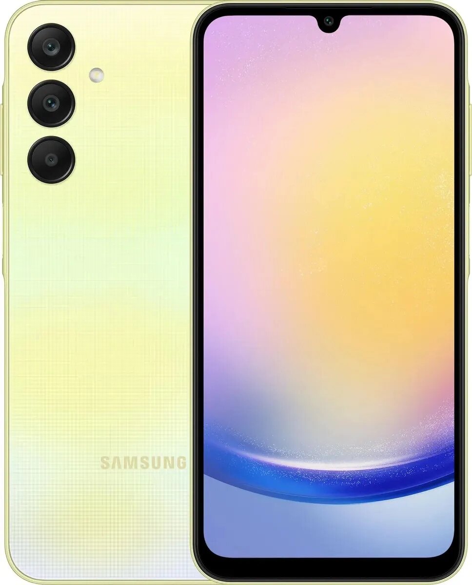 Смартфон Samsung Galaxy A25 6/128GB A256 Yellow PCT от компании F-MART - фото 1