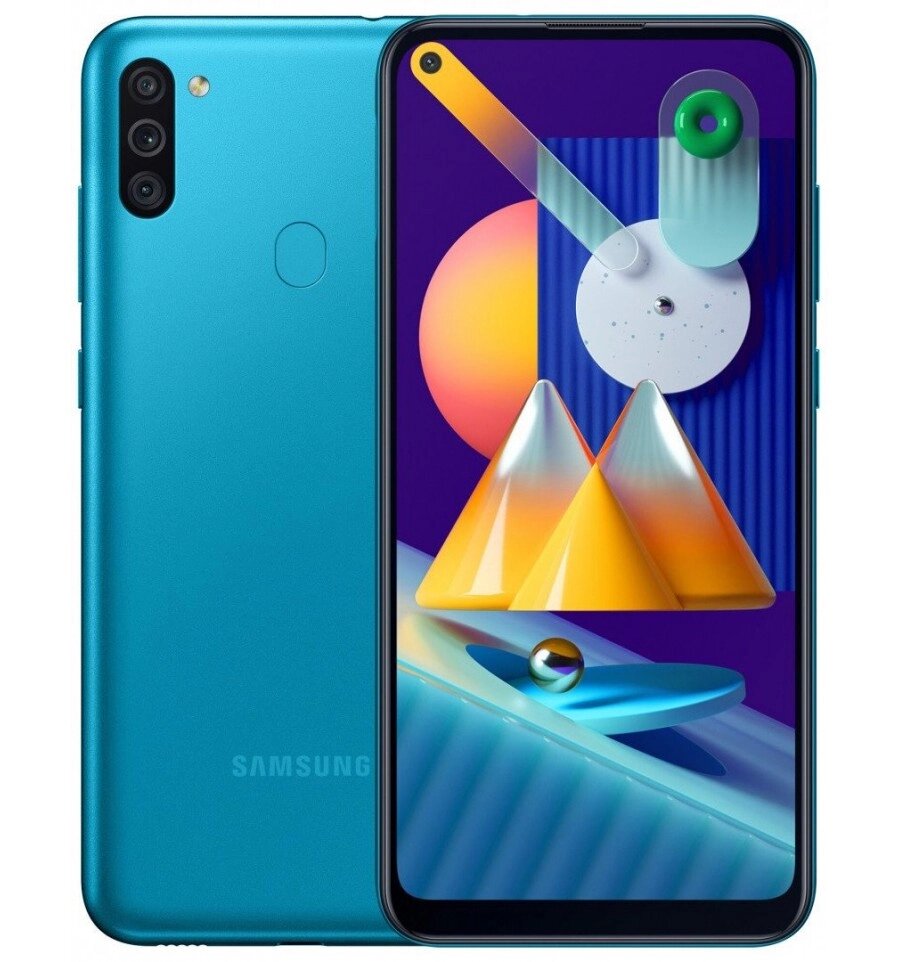 Смартфон Samsung Galaxy M11 3/32GB Green/бирюзовый от компании F-MART - фото 1