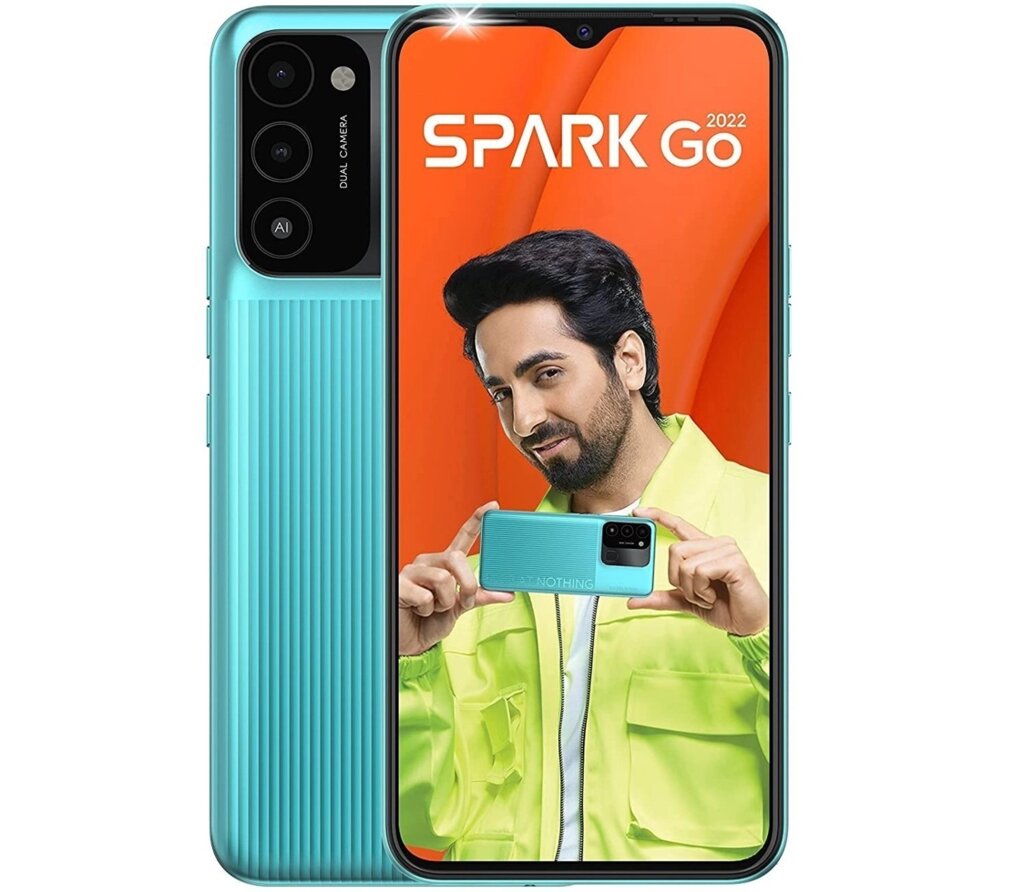 Смартфон Tecno SPARK Go (KG5M) 2/32GB Turquoise Cyan от компании F-MART - фото 1