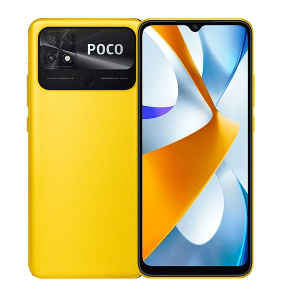 Смартфон Xiaomi POCO C40 4/64GB Yellow EU от компании F-MART - фото 1
