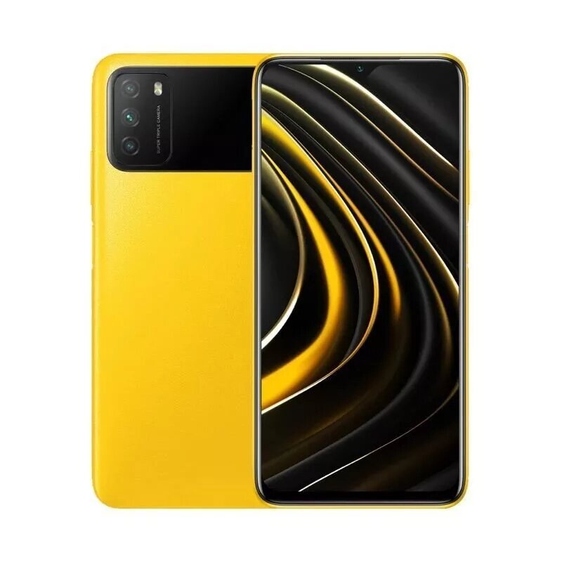 Смартфон Xiaomi Poco m3 4GB/128GB, NFC, Yellow от компании F-MART - фото 1