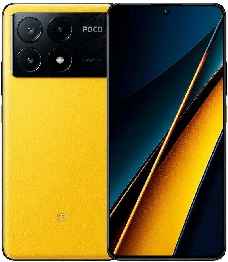 Смартфон Xiaomi Poco X6 Pro 5G 12/512GB Yellow EU от компании F-MART - фото 1