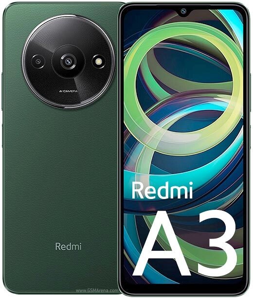 Смартфон Xiaomi Redmi A3 3/64Gb Green EU от компании F-MART - фото 1