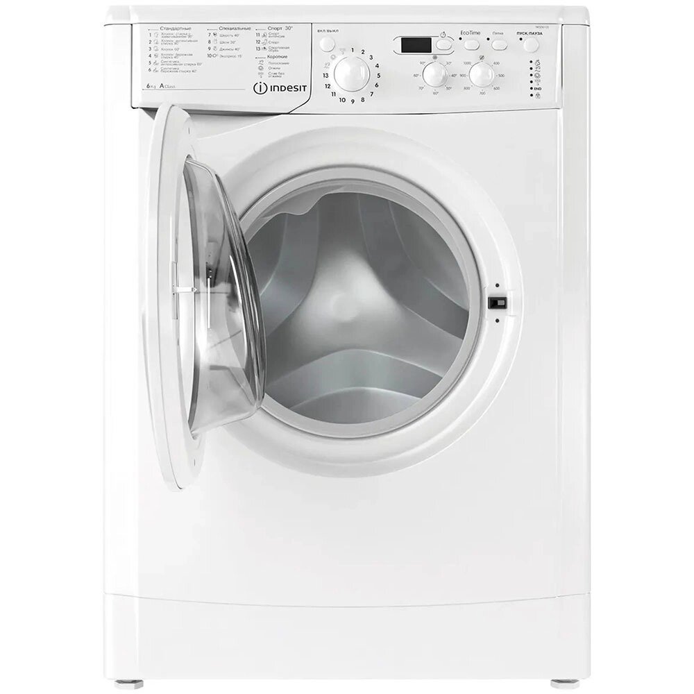 Стиральная машина INDESIT IWSD 6105 (CIS).L белый от компании F-MART - фото 1