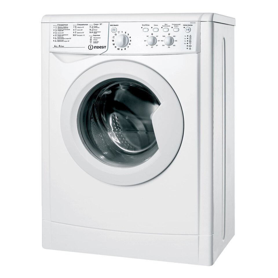 Стиральная машина INDESIT IWUC 4105 белый (4 кг) от компании F-MART - фото 1