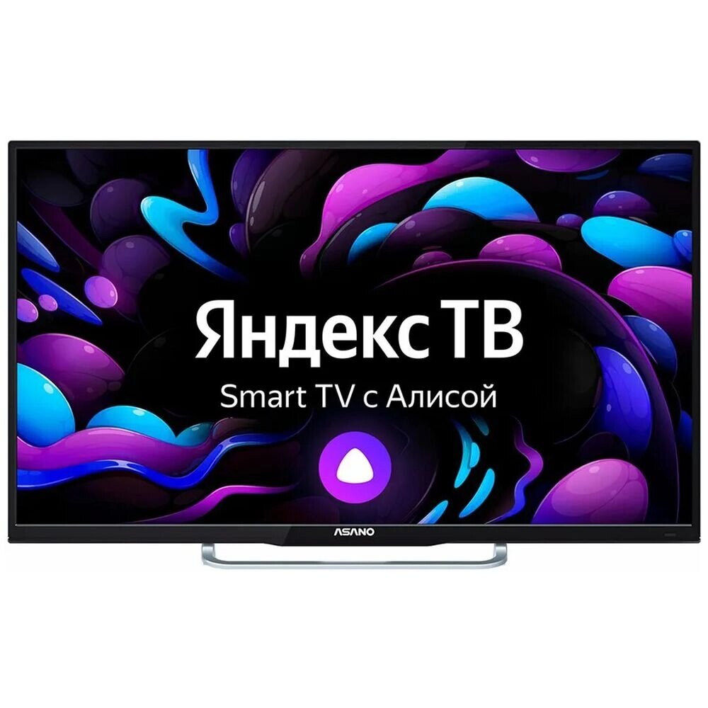 Телевизор ASANO 55LU8130S черный 3840x2160, Ultra HD, 50 Гц, WIFI, SMART TV, Яндекс ТВ от компании F-MART - фото 1