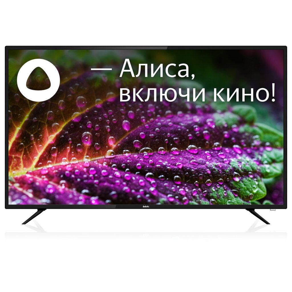 Телевизор BBK 55LEX-8264/UTS2C Яндекс. ТВ черный 4K Ultra HD 60Hz DVB-T2 DVB-C DVB-S2 USB WiFi Smart TV (RUS) от компании F-MART - фото 1