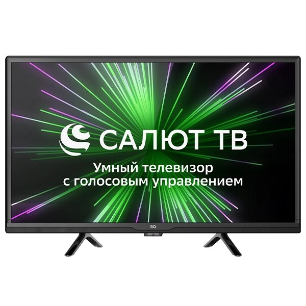 Телевизор BQ 24S23G 24", Салют ТВ, HD Ready, черный от компании F-MART - фото 1