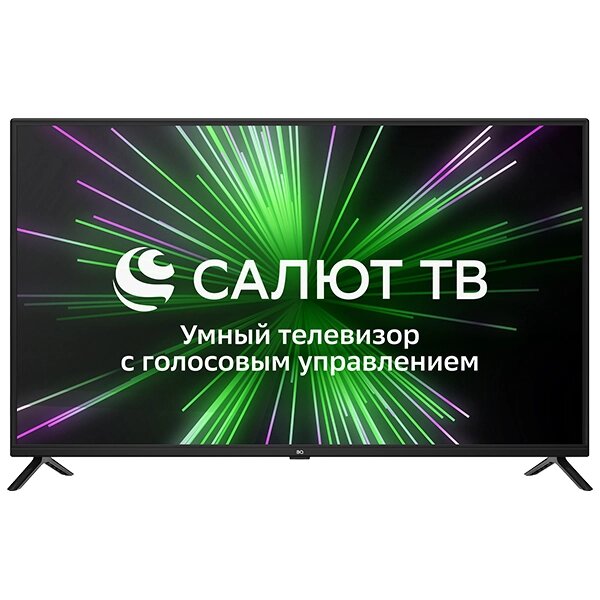 Телевизор BQ 43FSU32B, 43", Салют ТВ, 4K, черный от компании F-MART - фото 1