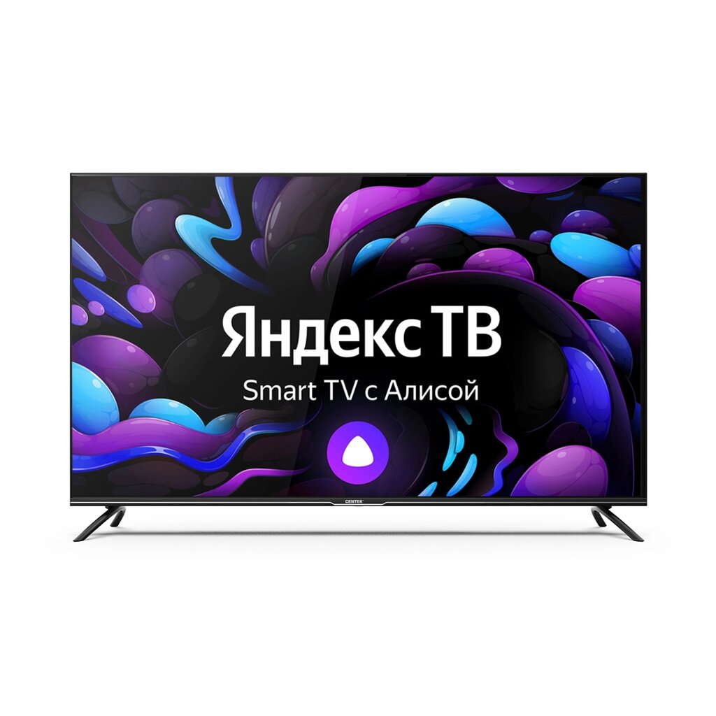 Телевизор Centek CT-8565 черный 3840x2160, 4K Ultra HD, 60 Гц, Wi-Fi, Smart TV, Яндекс. ТВ от компании F-MART - фото 1