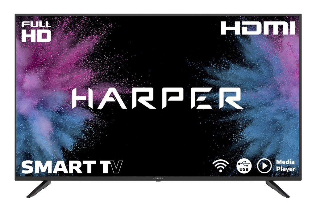 Телевизор Harper 43F670TS 43", Full HD, Smart TV, черный от компании F-MART - фото 1