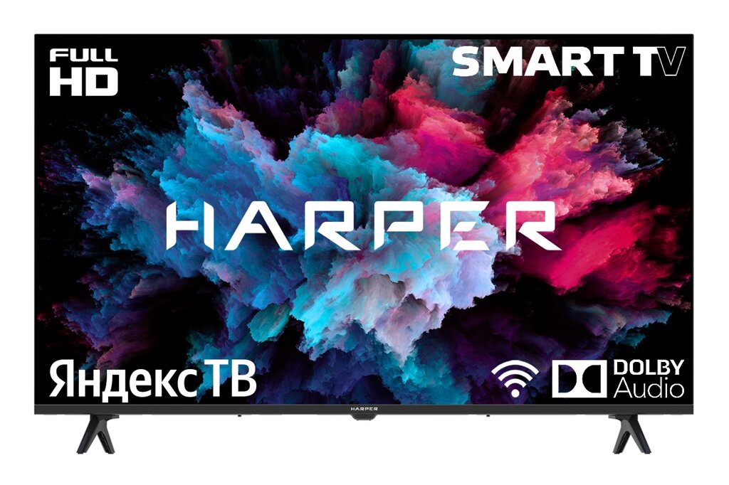 Телевизор Harper 43F750TS 43", Full HD, Яндекс ТВ, черный от компании F-MART - фото 1