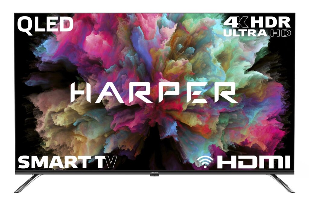 Телевизор Harper 50Q850TS 50", 4K, Smart TV, черный от компании F-MART - фото 1