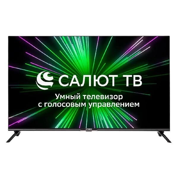 Телевизор Hyundai H-LED43BU7000 Салют ТВ Frameless черный 4K Ultra HD 60Hz DVB-T DVB-T2 DVB-C DVB-S DVB-S2 USB WiFi от компании F-MART - фото 1