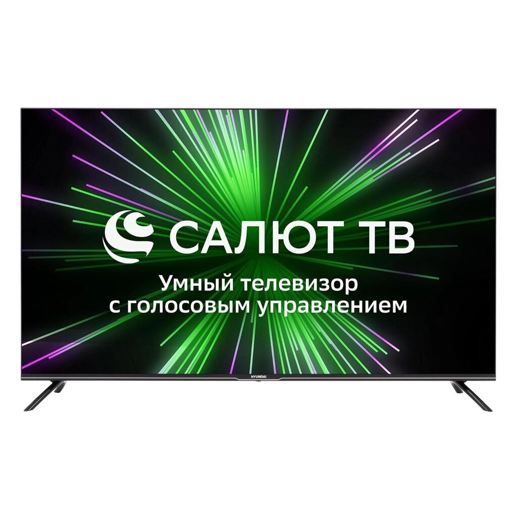 Телевизор Hyundai H-LED50BU7000 Салют ТВ Frameless черный 4K Ultra HD 60Hz DVB-T DVB-T2 DVB-C DVB-S DVB-S2 USB WiFi от компании F-MART - фото 1