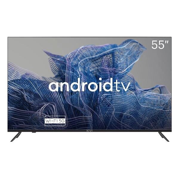 Телевизор KIVI 55U740NB 55", Smart, Google ATV, 4K UHD, черный от компании F-MART - фото 1