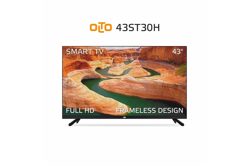 Телевизор OLTO 43ST30H 43", Full HD, Smart TV, черный от компании F-MART - фото 1