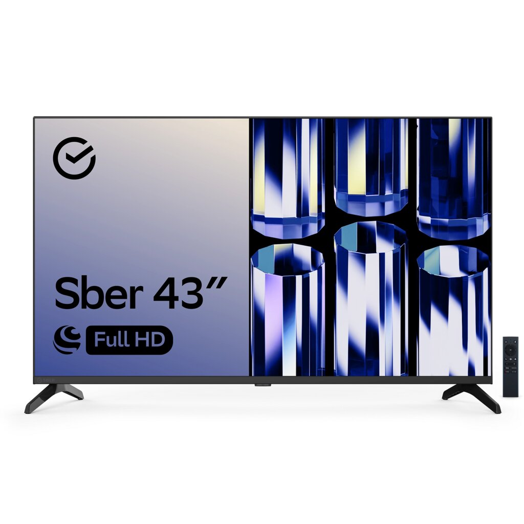 Телевизор SBER SDX-43F2122B FHD Smart (Салют) от компании F-MART - фото 1