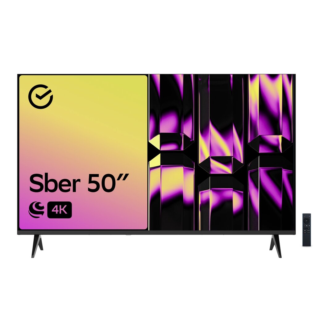 Телевизор SBER SDX-50U4126B 4K Smart (Салют) от компании F-MART - фото 1