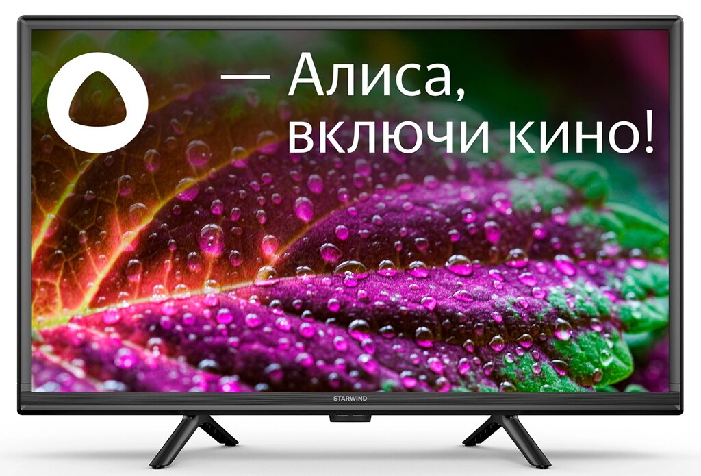 Телевизор Starwind SW-LED24SG304 Яндекс. ТВ Slim Design черный/черный HD 60Hz DVB-T DVB-T2 DVB-C DVB-S DVB-S2 USB WiFi от компании F-MART - фото 1