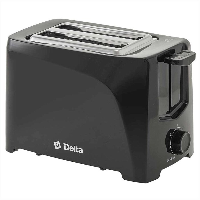 Тостер DELTA DL-6900 черный от компании F-MART - фото 1