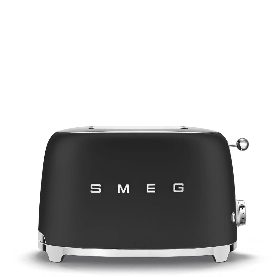 Тостер SMEG TSF01BLMEU на 2 ломтика, матовый черный от компании F-MART - фото 1