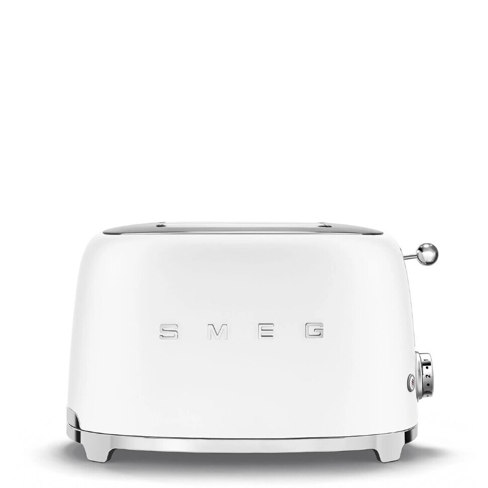 Тостер SMEG TSF01WHMEU на 2 ломтика, матовый белый от компании F-MART - фото 1