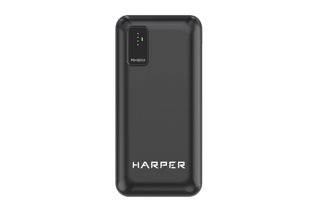 Универсальная мобильная батарея HARPER PB-0030, 30000 mAh, 2xUSB, PD+QC3.0, черный от компании F-MART - фото 1