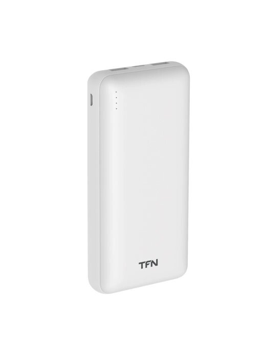 Универсальная мобильная батарея TFN Ultra Charge PD 20000 mAh, 2xUSB, 2.1A, индикатор, белый (TFN-PB-224-WH) от компании F-MART - фото 1