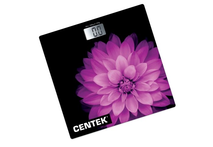 Весы напольные Centek CT-2417 (хризантема) от компании F-MART - фото 1