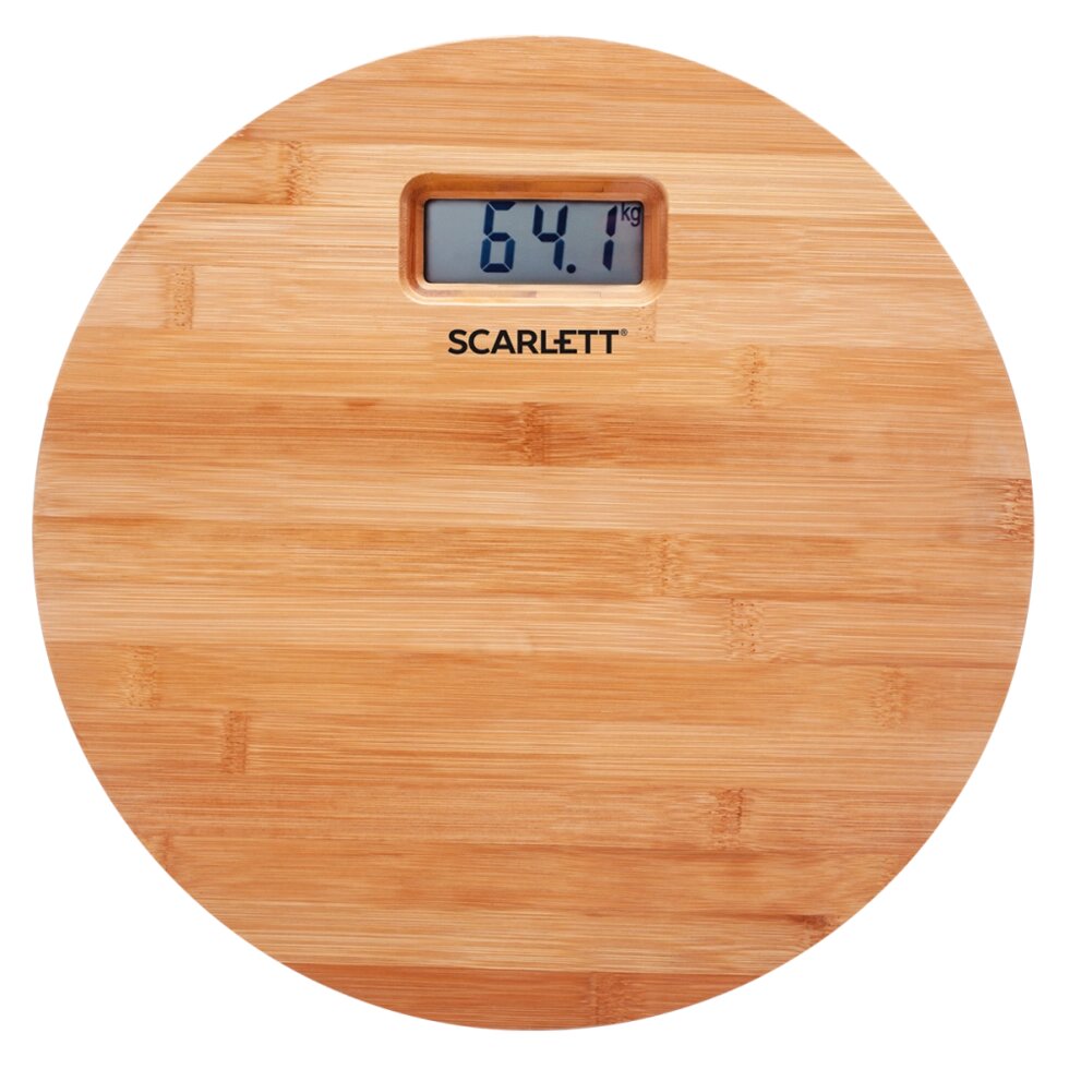 Весы напольные Scarlett SC-BS33E061 (бамбук) от компании F-MART - фото 1