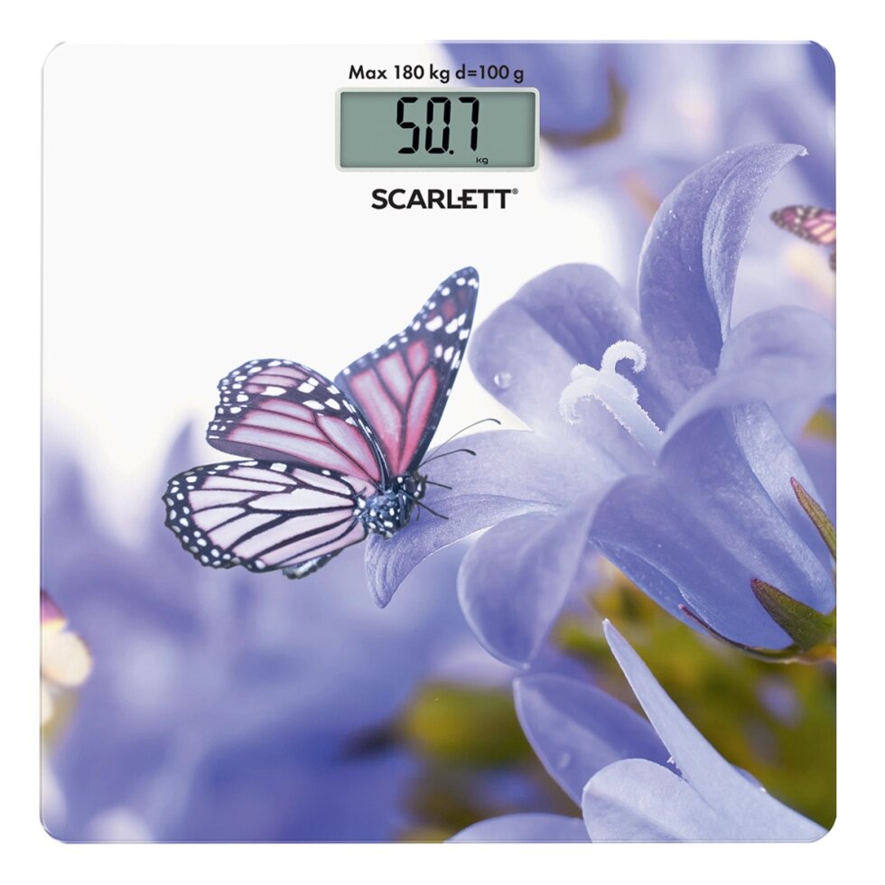 Весы напольные Scarlett SC-BS33E072 (бабочка) от компании F-MART - фото 1