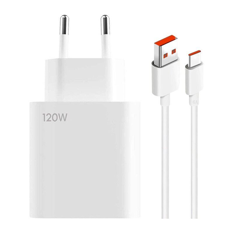 Зарядное устройство сетевое Xiaomi Power Adapter USB 120W + кабель (MI120W) от компании F-MART - фото 1