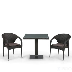 Комплект мебели из иск. ротанга T605SWT/Y290W-W53 Brown (2+1)