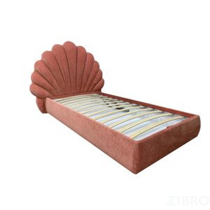 Кровать Мэрилин, спальное место (ШхД)90 х 200 см, с подъемным механизмом, текстиль цвет коралловый