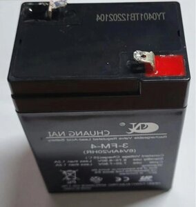 Аккумулятор для тележки WH-25ES 6V/1Ah свинцово-кислотный (WET battery)