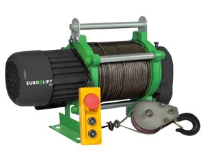 Электрическая лебедка KCD 500/1000 кг, 70/35 м 220В «EURO-LIFT»